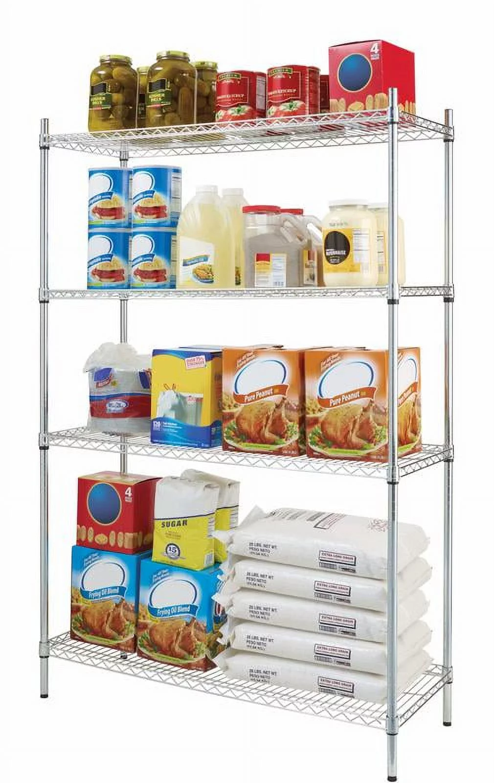 Hyper Tough Steel 4-Tier Storage Shelf Unit 75
