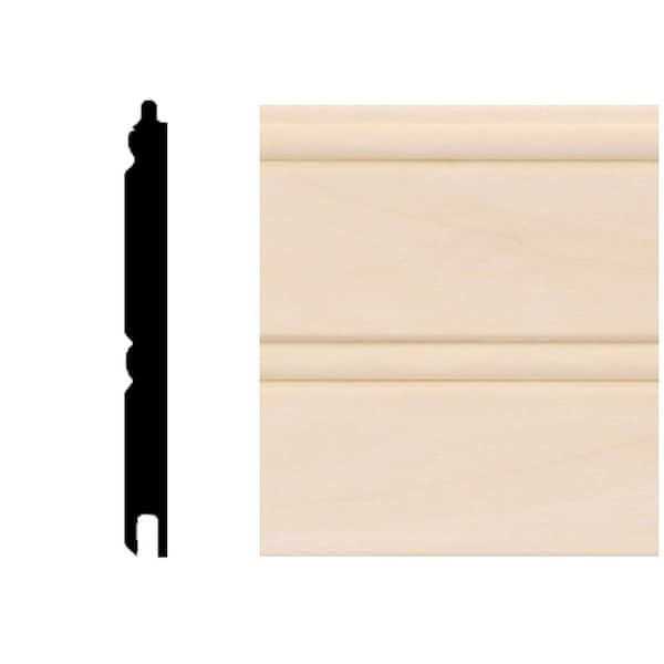 HOUSE OF FARA 8 lin. ft. Basswood Tongue and Groove Wainscot Paneling - Cheap Fitting