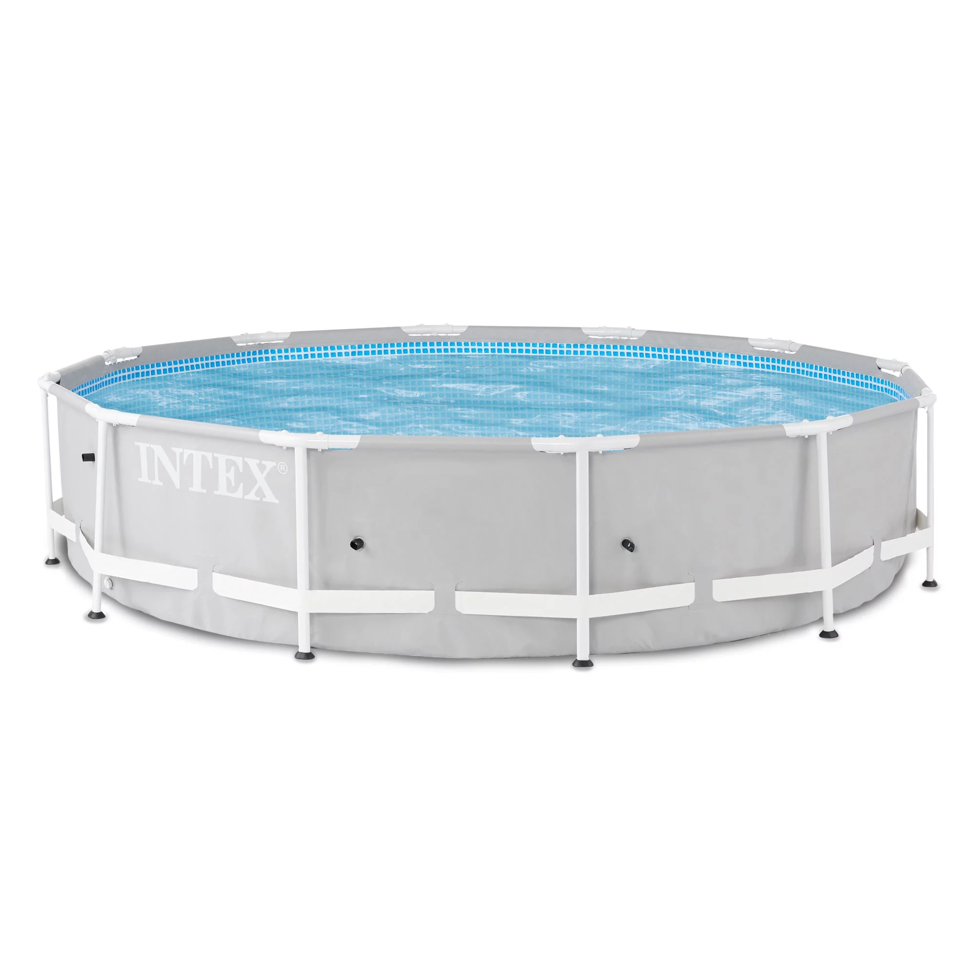 Intex 26700EH 10ft x 30in Prism Metal Frame Above Ground Backyard Swimming Pool (Pump Not Included) - Cheap Fitting