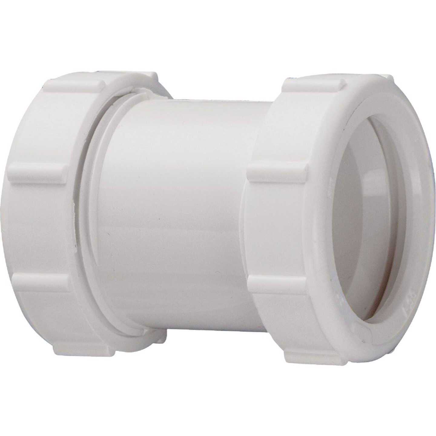 Keeney 1-1/2 In. White Polypropylene Straight Extension Coupling - Cheap Fitting