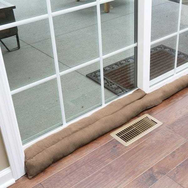 Home District Sliding Door Draft Stopper Glass Door Draft Blocker Patio Under Door Draft Stopper - Cheap Fitting