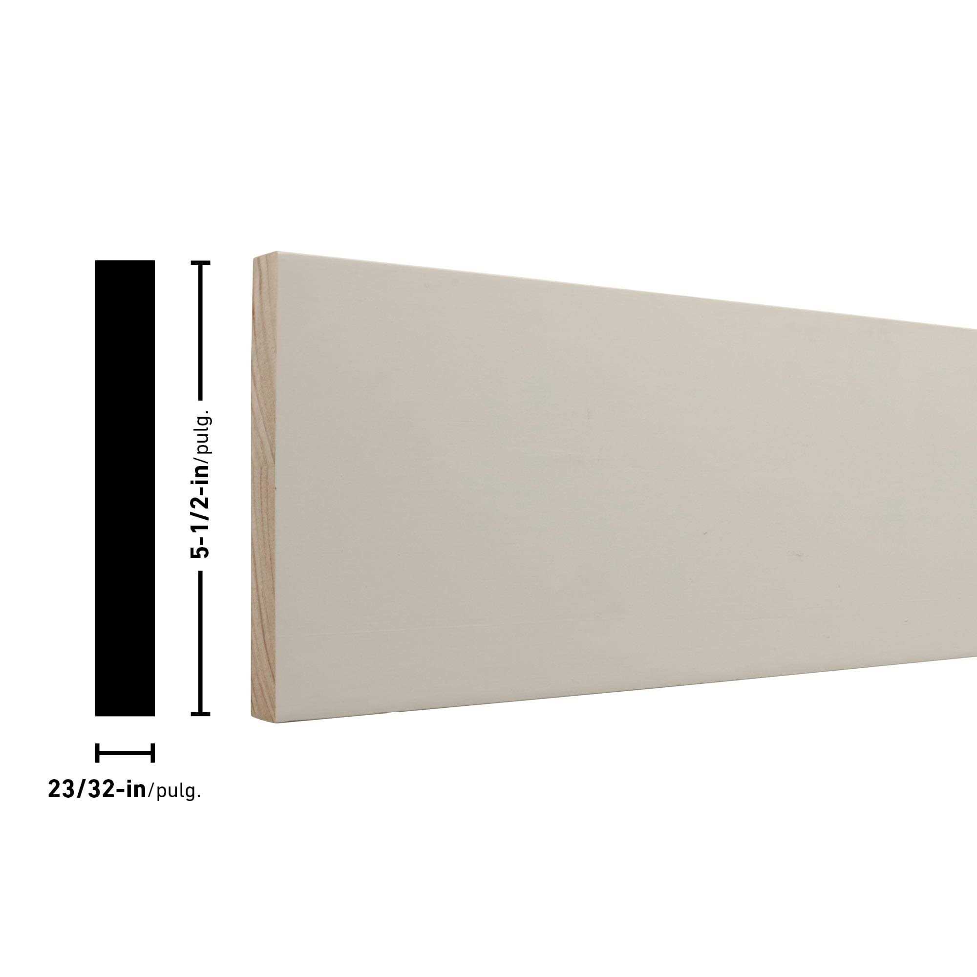 ReliaBilt 1-in x 6-in x 8-ft Primed MDF Board MDFP1X6OU08 - Cheap Fitting