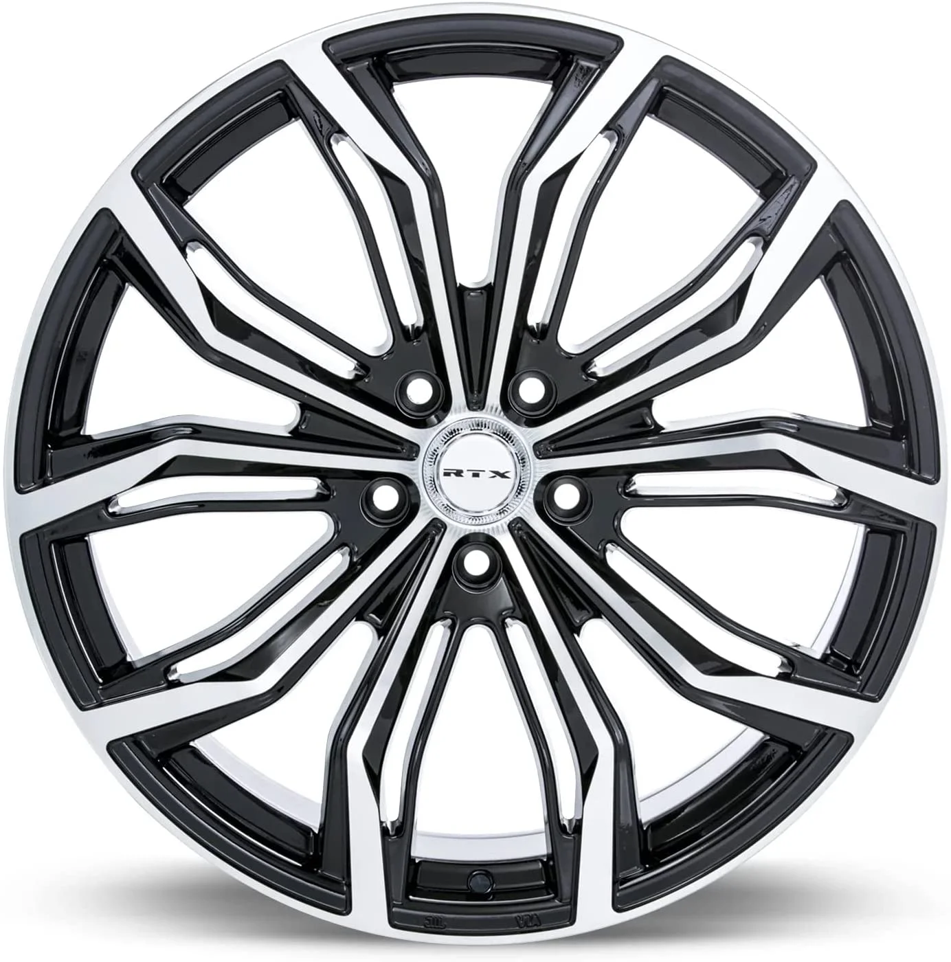 RTX Black Widow 16x7 5x114.3 ET40 CB73.1 Black Machined Wheel - Cheap Fitting