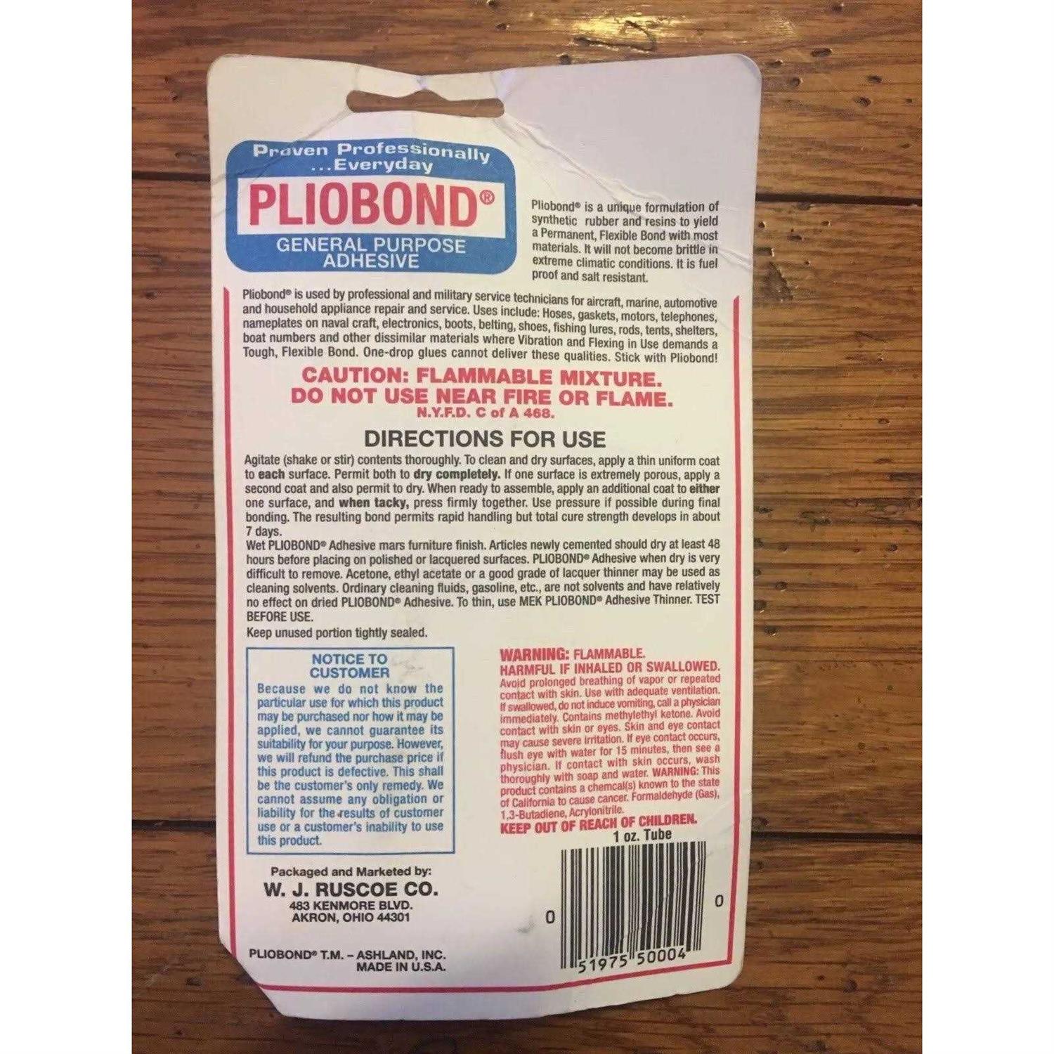 Pliobond Adhesive 1oz - Cheap Fitting
