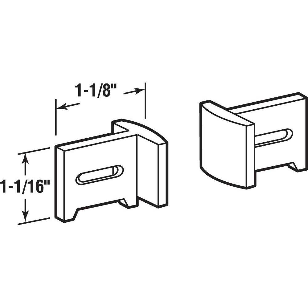Prime-Line Pocket Door Bottom Guides - Cheap Fitting