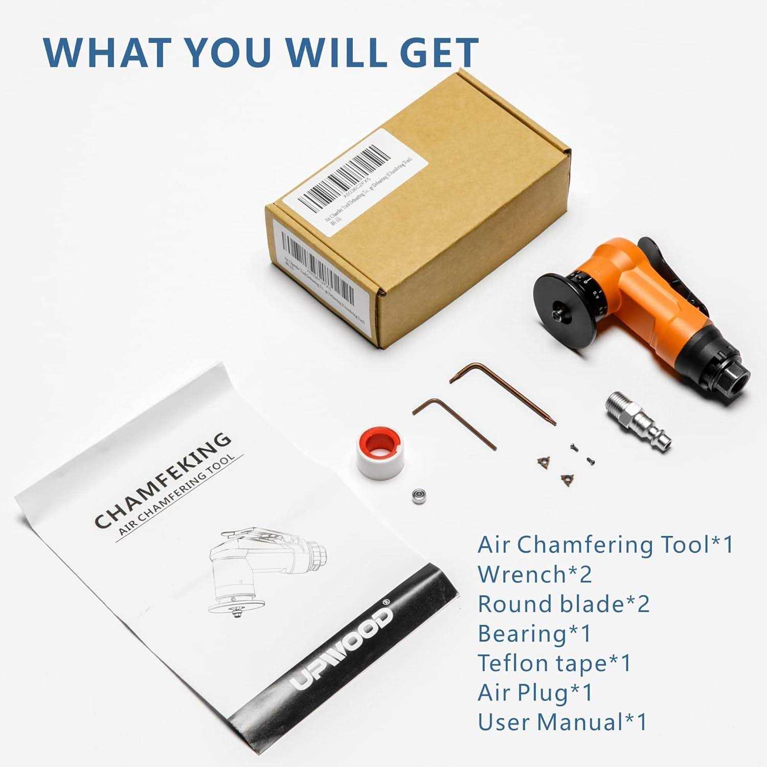 2-in-1 Mini Air Chamfer Tool for Metal Chamfering and Round Cornor - Cheap Fitting