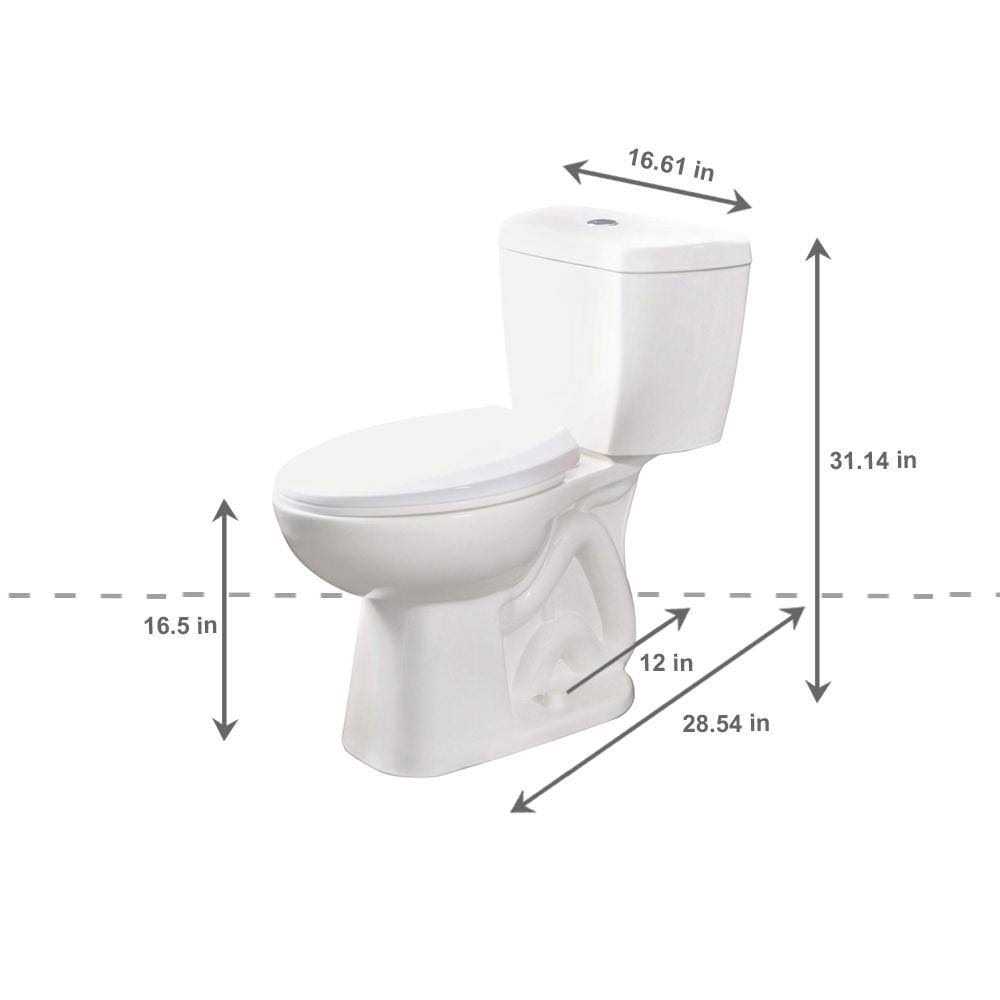 Niagara Stealth 2-Piece 0.8 GPF Ultra-High-Efficiency Single Flush Elongated Toilet in White - Cheap Fitting