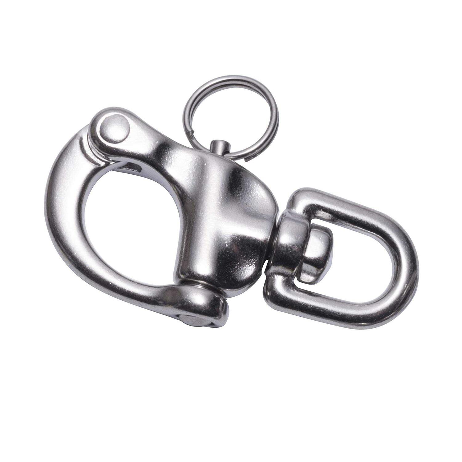 Boat Jaw Swivel Eye Snap Shackle,Quick Release Bail Rigging Sailing Boat Marine 316 Stainless Steel Clip - Cheap Fitting