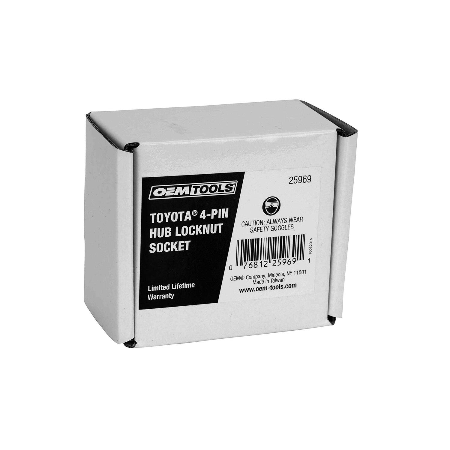 OEMTOOLS 25969 Toyota 4 Pin Hub Locknut Socket - Cheap Fitting