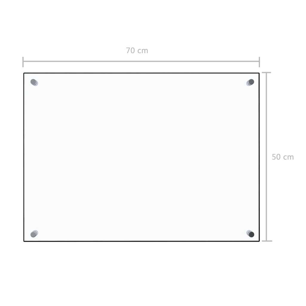 vidaXL Kitchen Backsplash Transparent Tempered Glass - Cheap Fitting