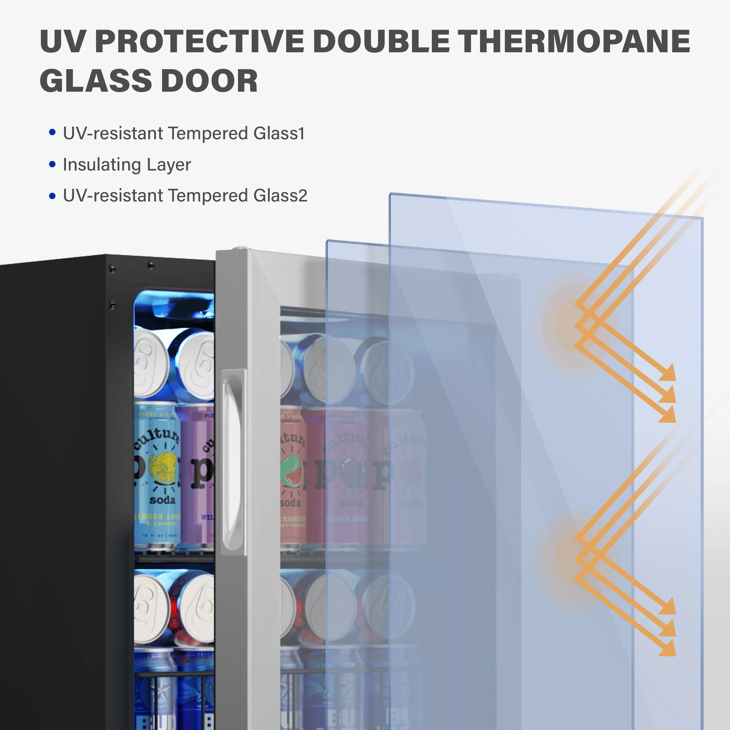 Yeego Beverage Refrigerator, 62-65 Can Small Mini Fridge With Glass Door and Adjustable Removable Shelves, Freestanding Small Fridge for Soda Beer or Drinks,1.62 Cu.ft. - Cheap Fitting