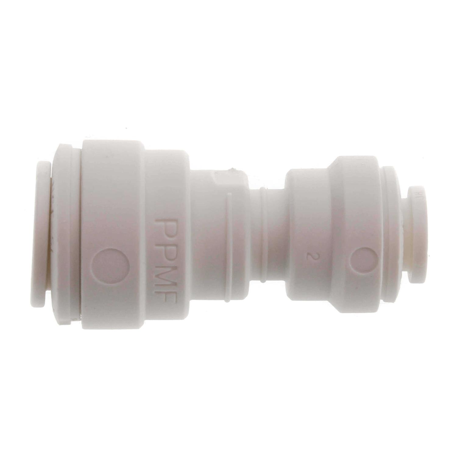 John Guest Speedfit PP201208WP 3/8 in x 1/4 in OD Reducing Union - Cheap Fitting