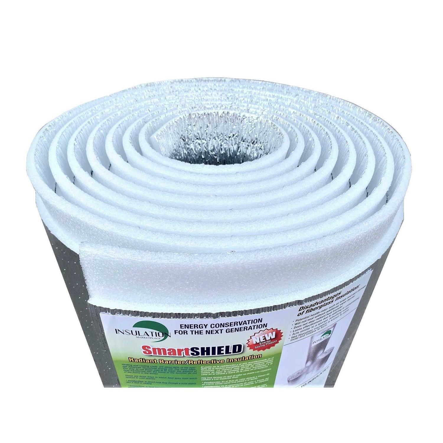 INSULATION MARKETPLACE Smartshield -5mm Reflective Insulation Roll Foam Core Radiant Barrier - Cheap Fitting