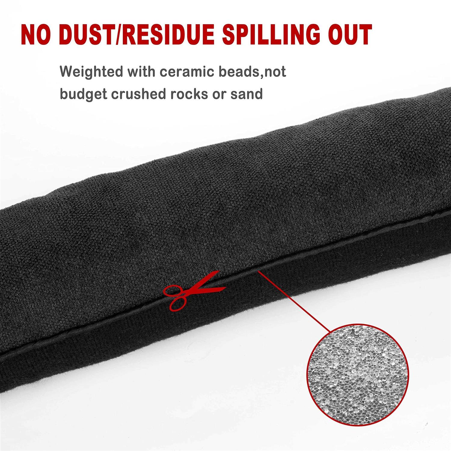 Heavy Duty 36” Weighted Door Draft Stopper Energy Saving Door Guard, Under Door Noise and Air Blocker for a Cool Summer and Warm Winter - Cheap Fitting