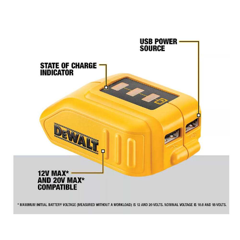 DEWALT 12V/20V MAX USB Power Source DCB090 - Cheap Fitting