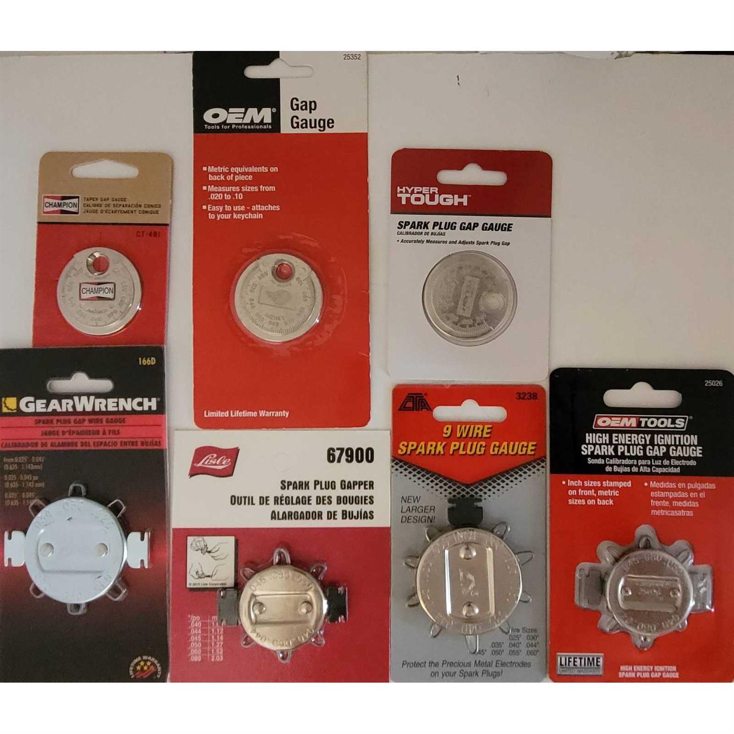 Hyper Tough Silver Corrosion Resistant Spark Plug Gap Gauge 4706 - Cheap Fitting