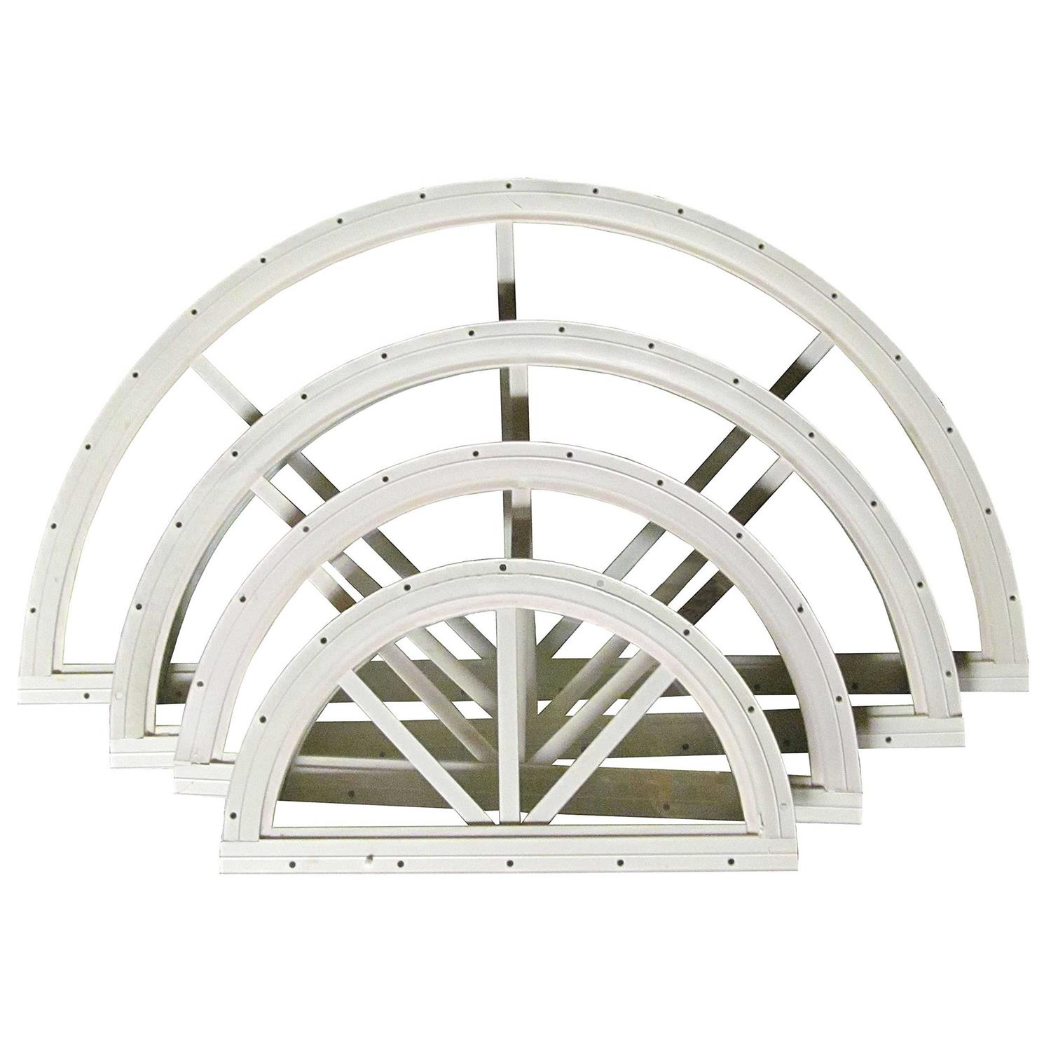 18 Sunburst Half Moon Shed Window - Cheap Fitting