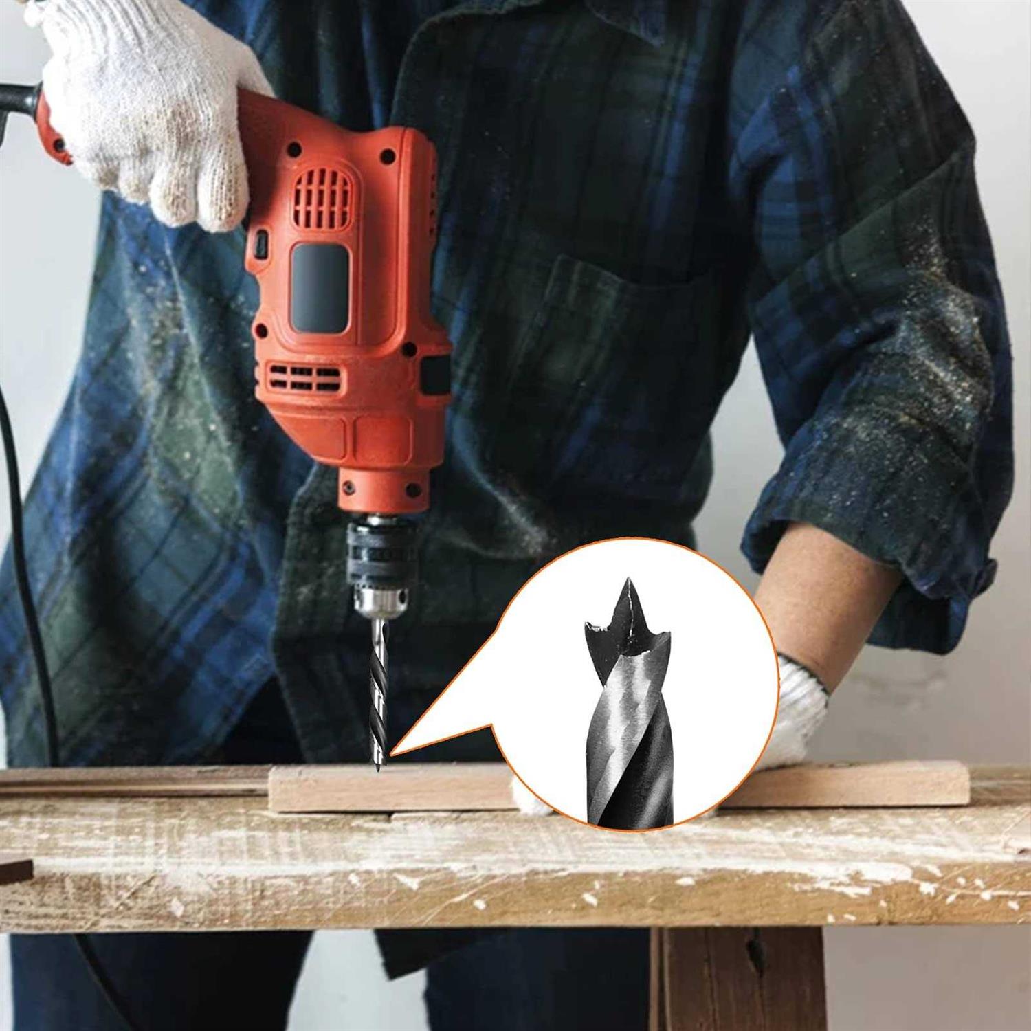 OWL TOOLS Brad Point Wood Drill Bit Set Carpenters Quality - Cheap Fitting