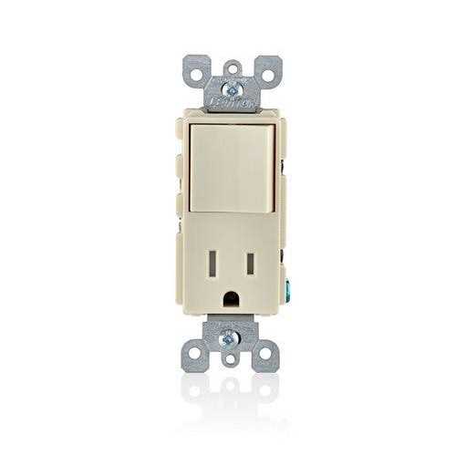 Leviton T5625-E Decora Combination Switch and Tamper-Resistant Receptacle - Cheap Fitting