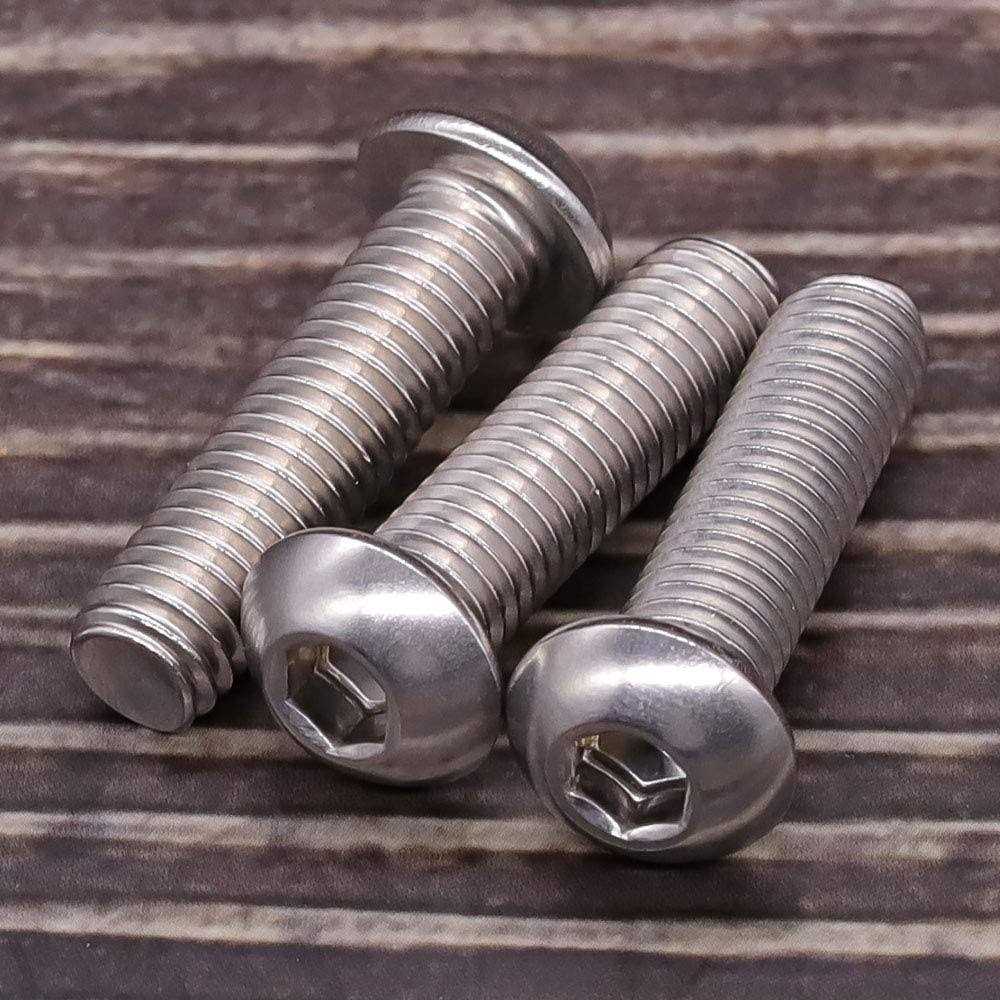 EASTLO 1/4-20 x Button Head Socket Cap Bolts Screws 304 Stainless Steel 18-8 - Cheap Fitting