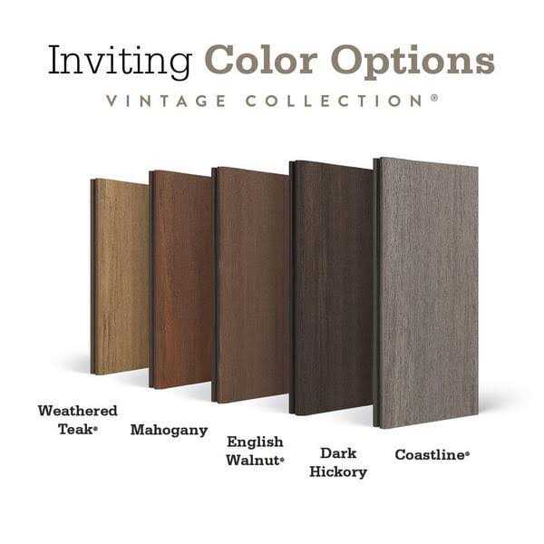 TimberTech Advanced PVC Vintage 5/4 in. x 6 in. x 1 ft. Square PVC Sample - Cheap Fitting