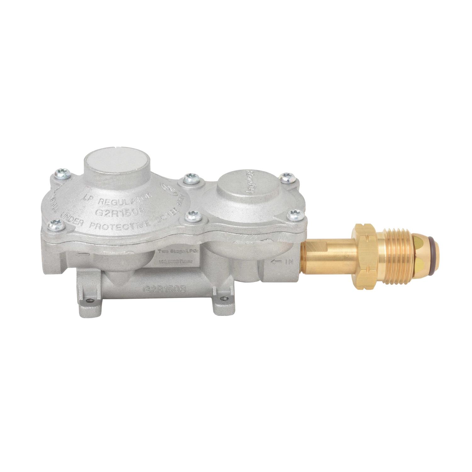 Flame King 2-Stage Propane Gas Regulator with POL - Cheap Fitting