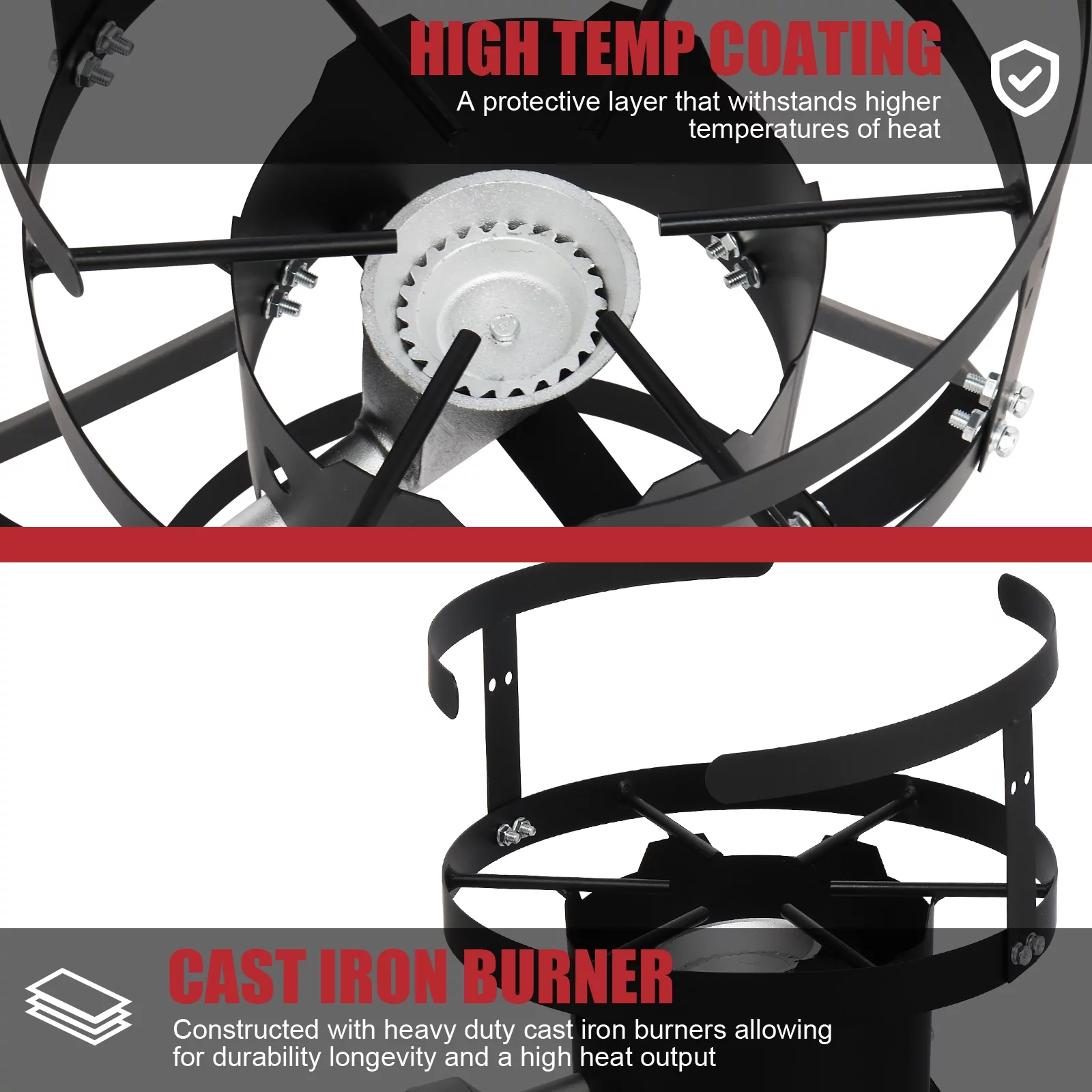 Zimtown 30QT Fish Fryer Turkey Fryer Outdoor Fryer 4 Piece Set Propane Boil Fryer Outdoor Cooking 54000BTU - Cheap Fitting