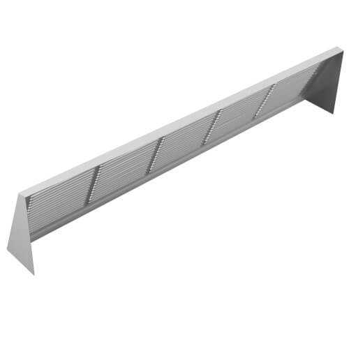 Hart & Cooley 43706 30 x 6 White Baseboard Return Air Grille - Cheap Fitting