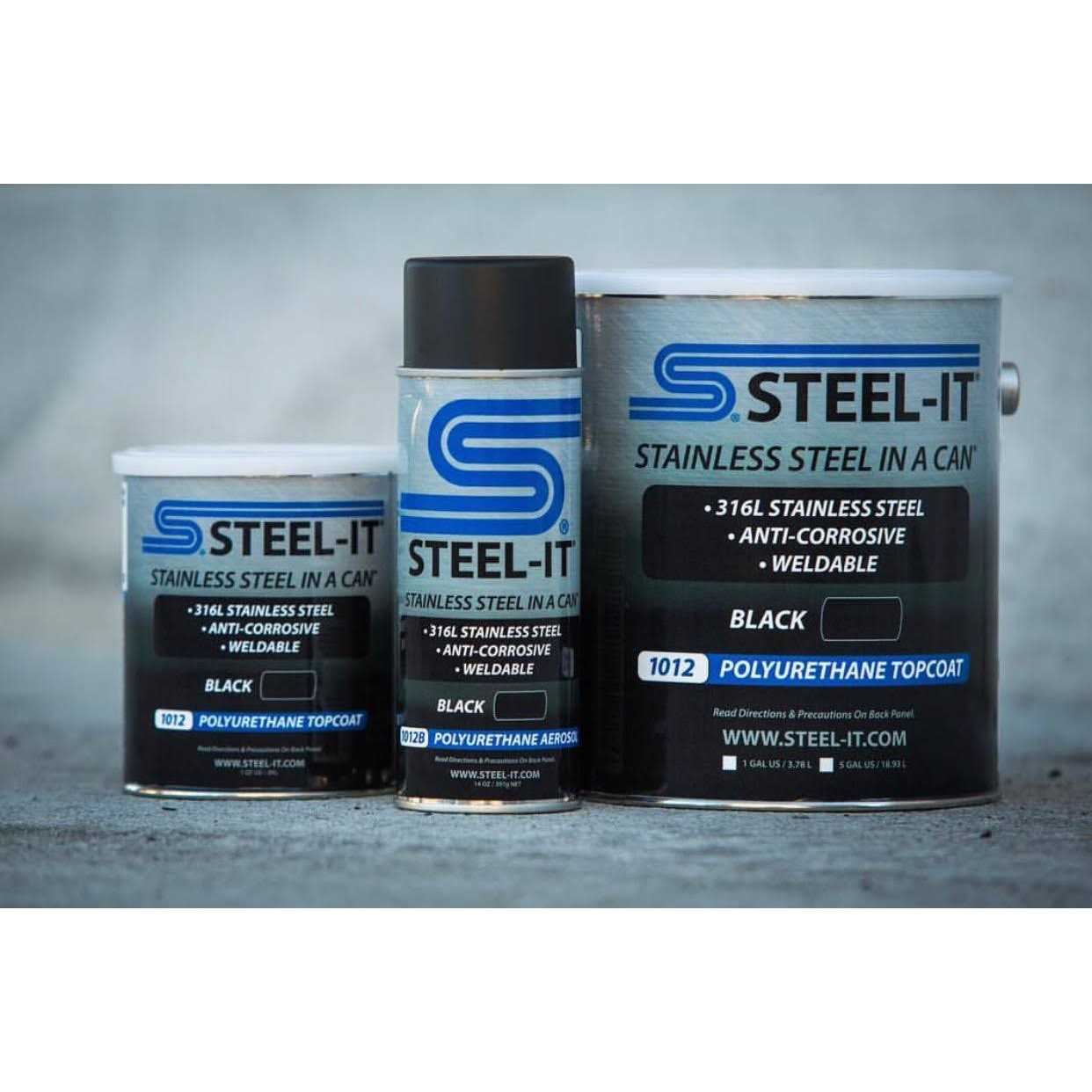 Steel-IT Black Polyurethane 14oz Can - Cheap Fitting