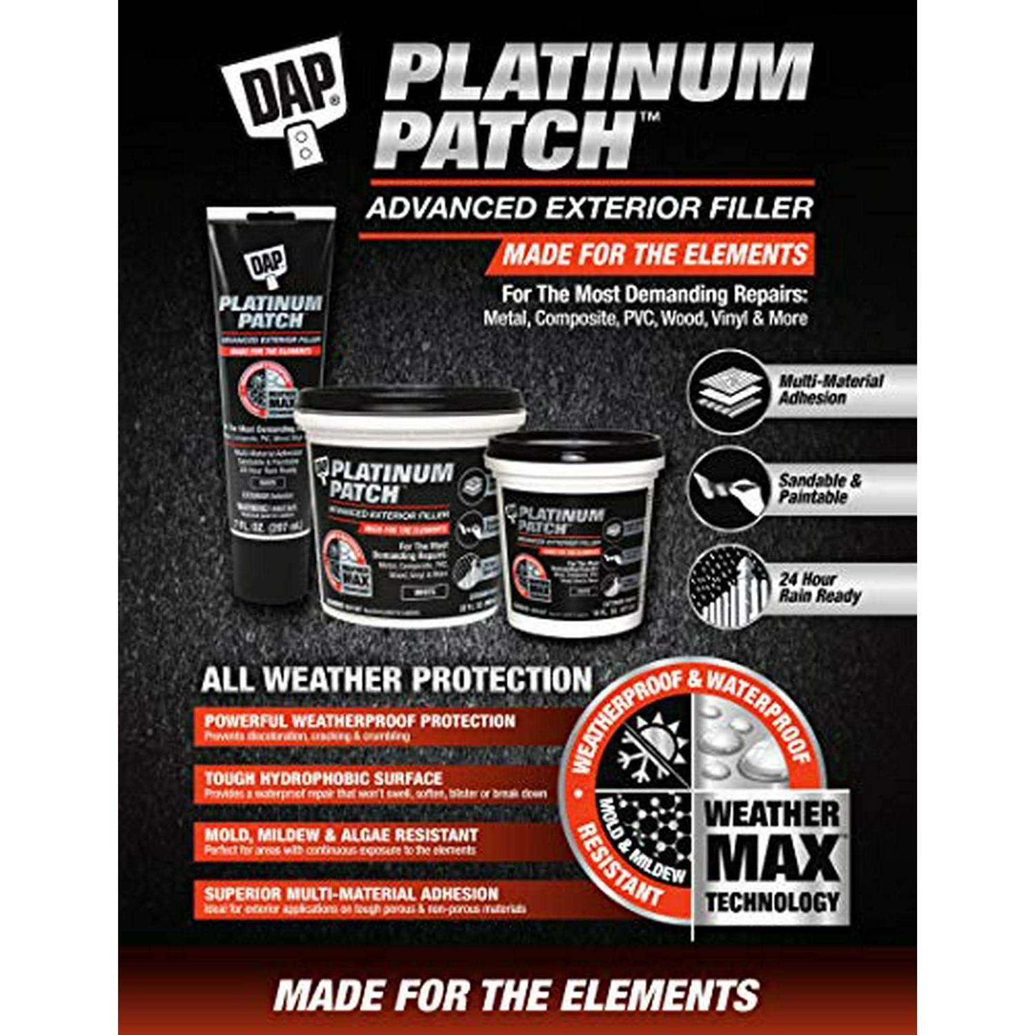 Dap 7 oz Platinum Patch Advanced Exterior Filler - Cheap Fitting