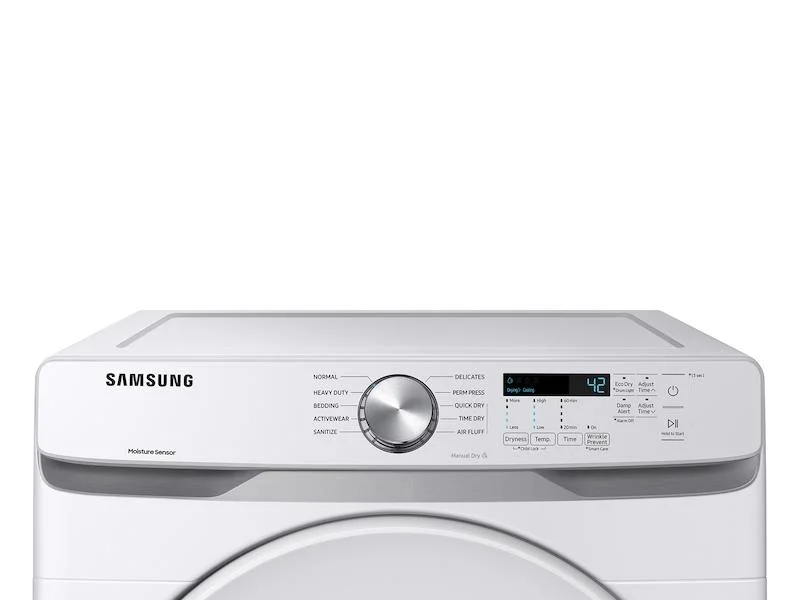 Samsung DVE45T6000W  7.5 Cu. Ft. Front Load Electric Dryer with Sensor Dry - Cheap Fitting