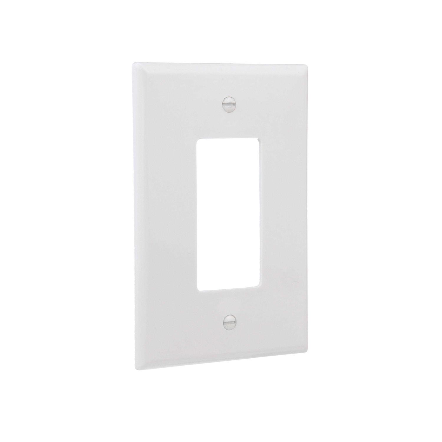 Eaton 1-Gang White Decorator Jumbo Wall Plate - Cheap Fitting