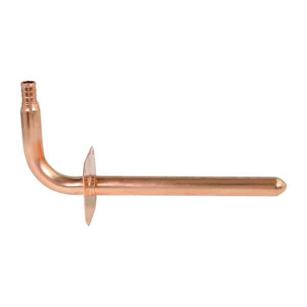 The Plumber’s Choice 8 in. x 1/2 in. PEX Copper Stub Out 90° Elbow with Wall Flange - Cheap Fitting