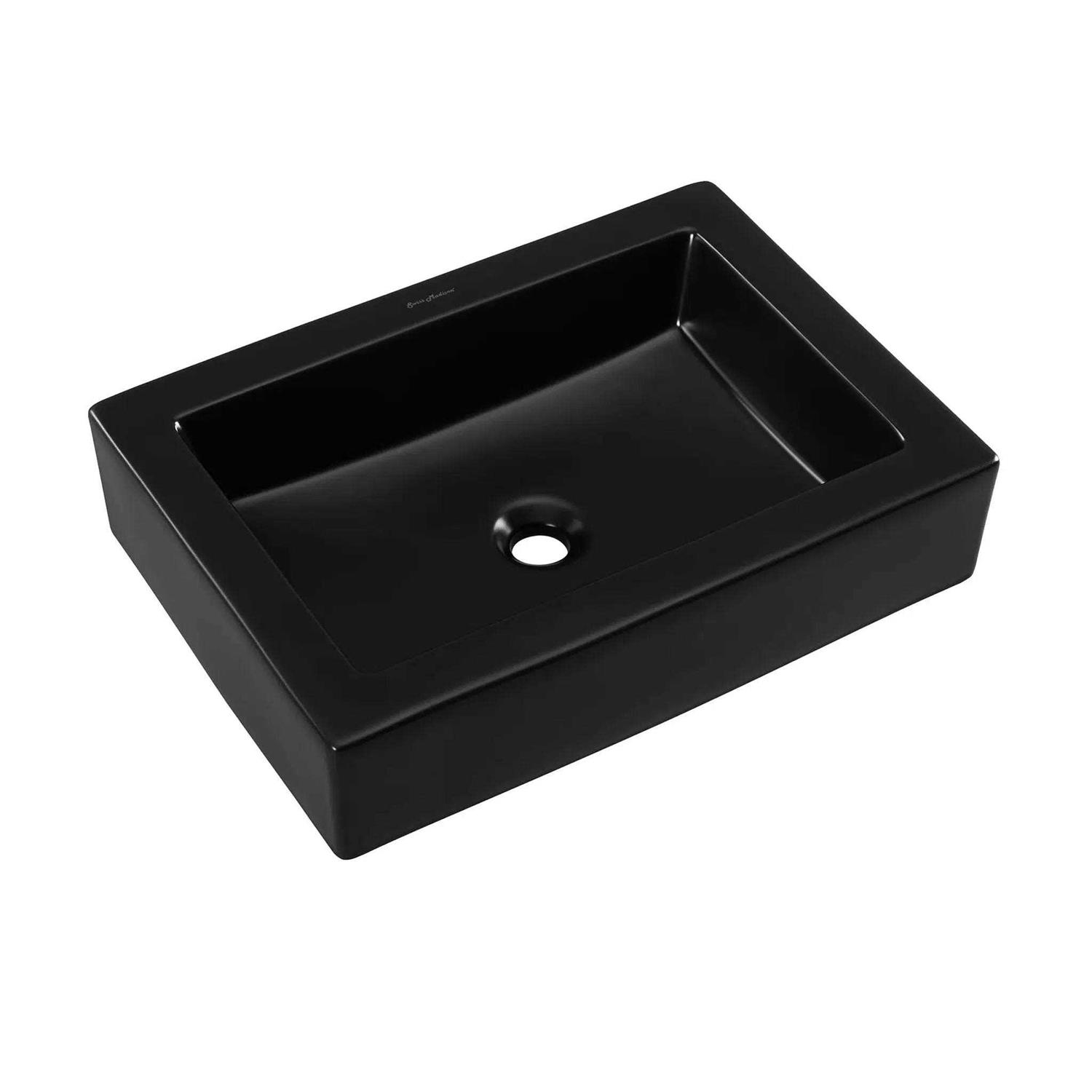 Swiss Madison Voltaire Ceramic Rectangle Vessel Sink - Cheap Fitting