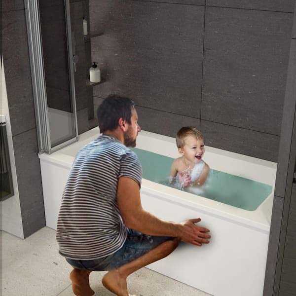 LuxWay Triton 44 in. W x 55 in. H Bi Fold Framed Bath Screen Tub Door Clear Glass - Cheap Fitting