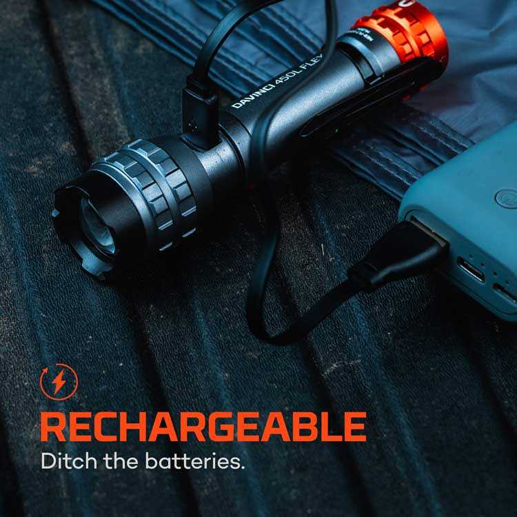 NEBO Davinci 450 Lumen Flex Flashlight - Cheap Fitting