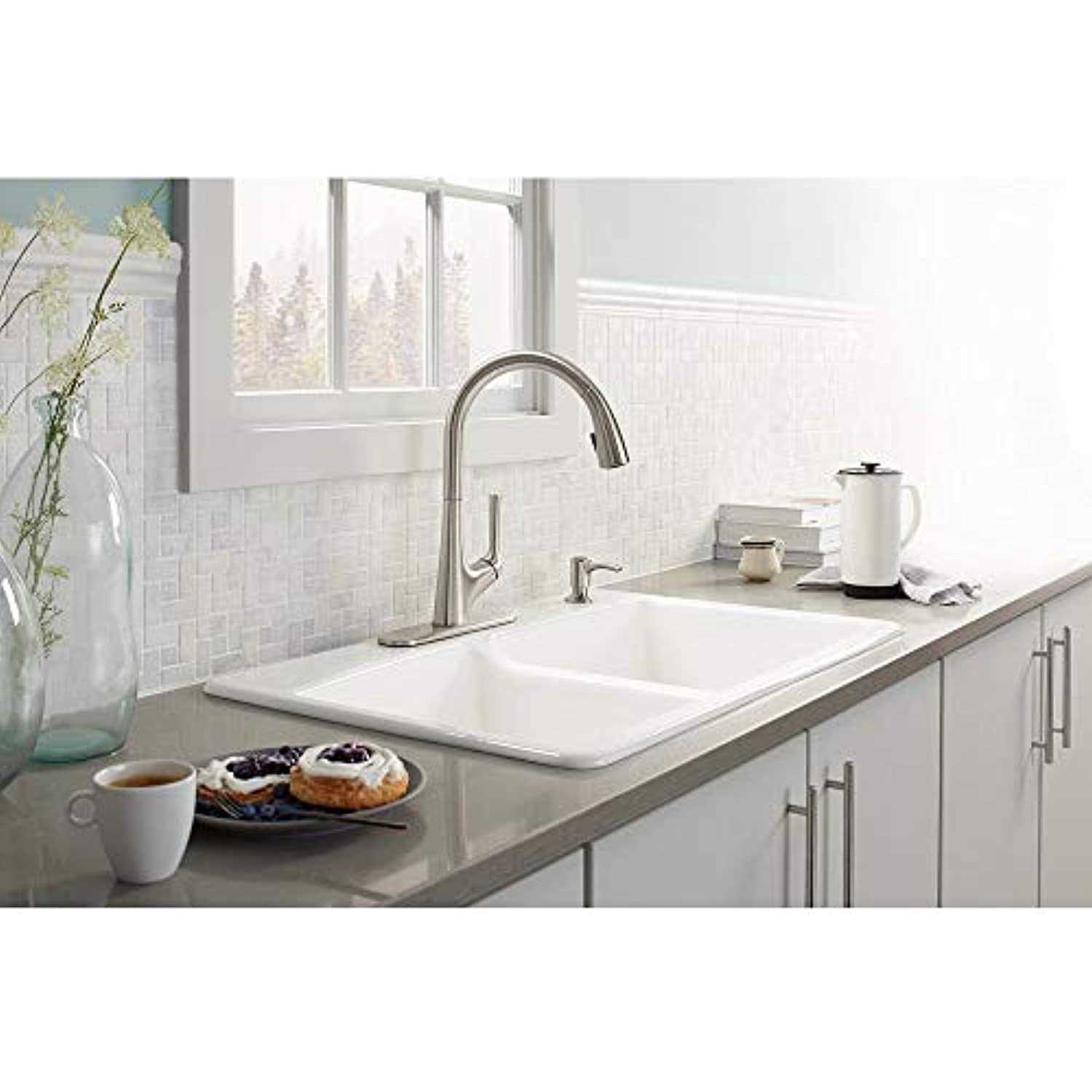 Kohler Elmbrook Single-Handle Pull-Down Sprayer Kitchen Faucet - Cheap Fitting