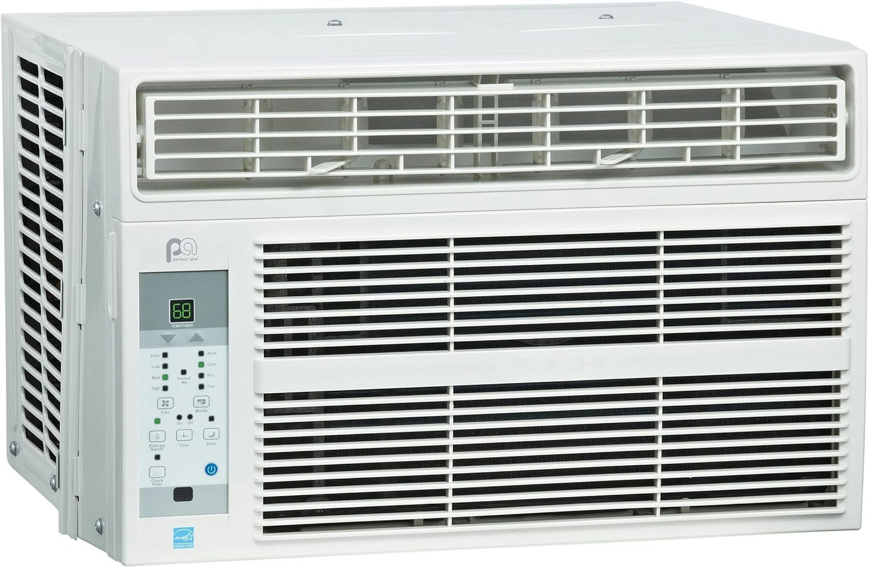 BTU 115-Volt Window Air Conditioner With Full-Function , Installation Kit, 350 Sq. Ft. - Cheap Fitting