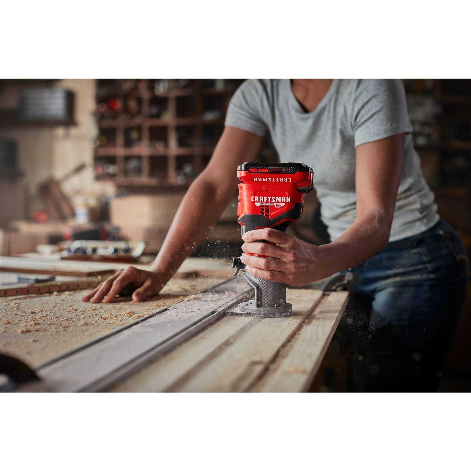 CRAFTSMAN Variable Speed Brushless Fixed Cordless Router - Cheap Fitting