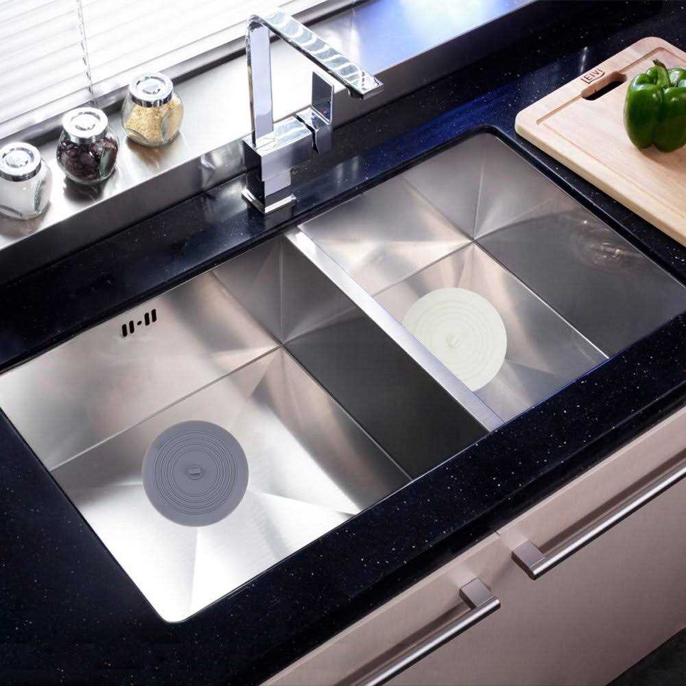 V-top Tub Stopper 2 Pack, 6 inches Large Silicone Drain Plug Hair Stopper Flat Suction Cover for Kitchen Bathroom and Laundry - Cheap Fitting