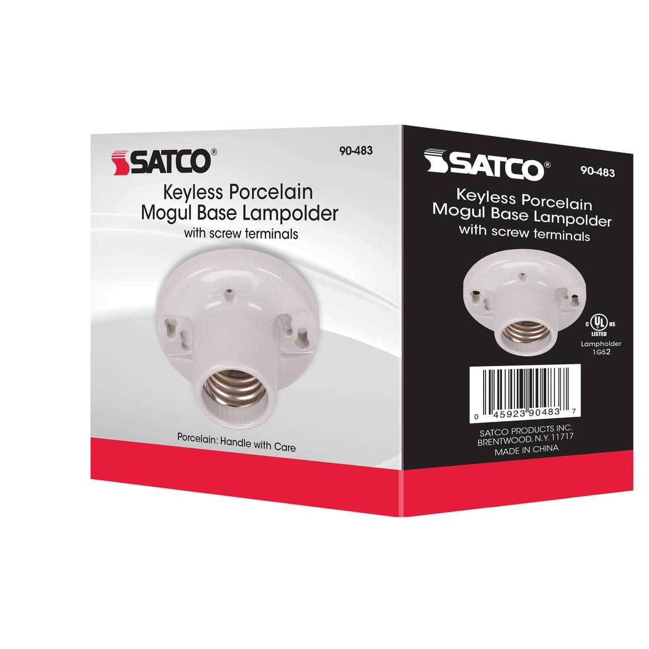 Satco Keyless Porcelain Mogul Base Receptacle - Cheap Fitting