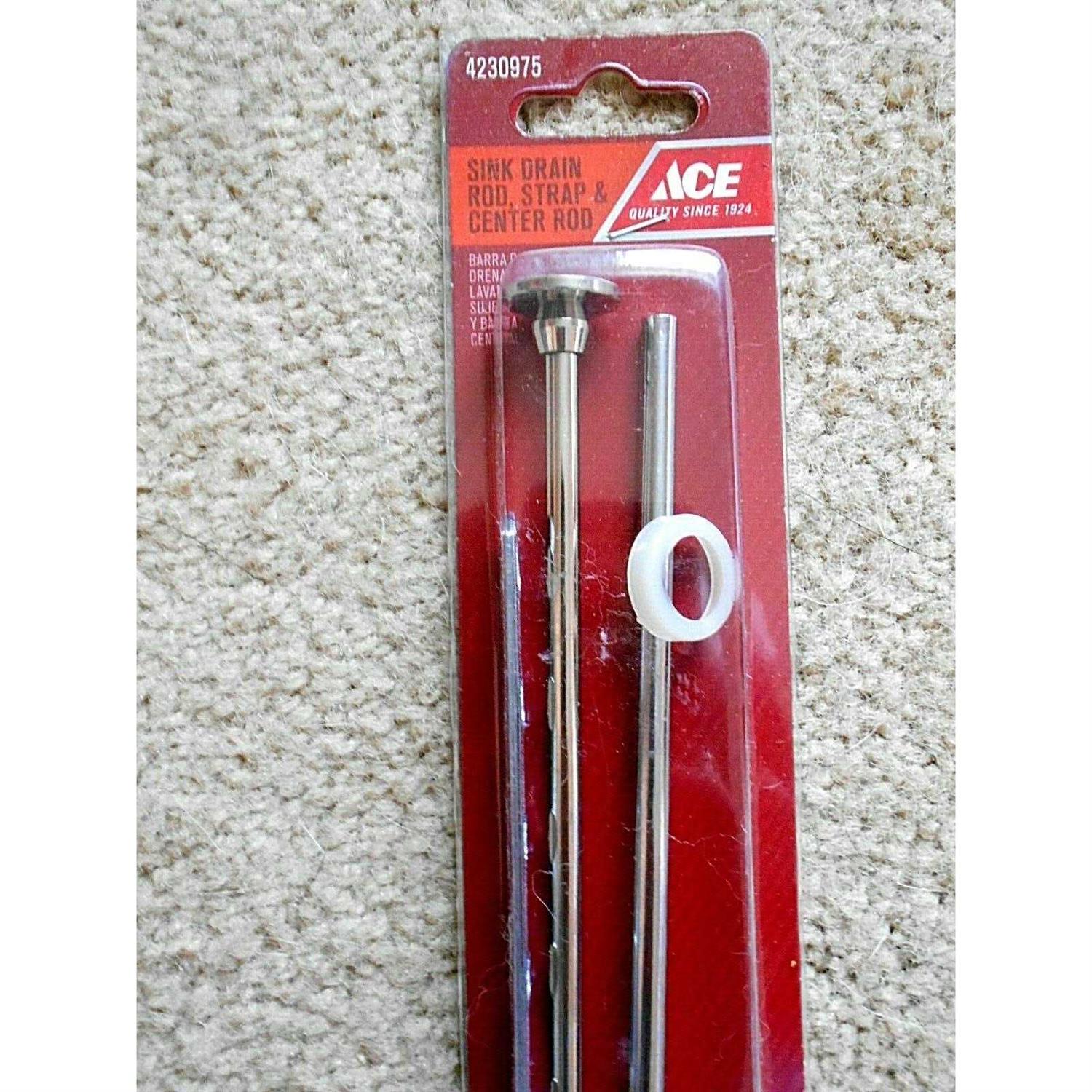 Ace n/a in. Chrome Nickel Sink Drain Rod and Strap - Cheap Fitting