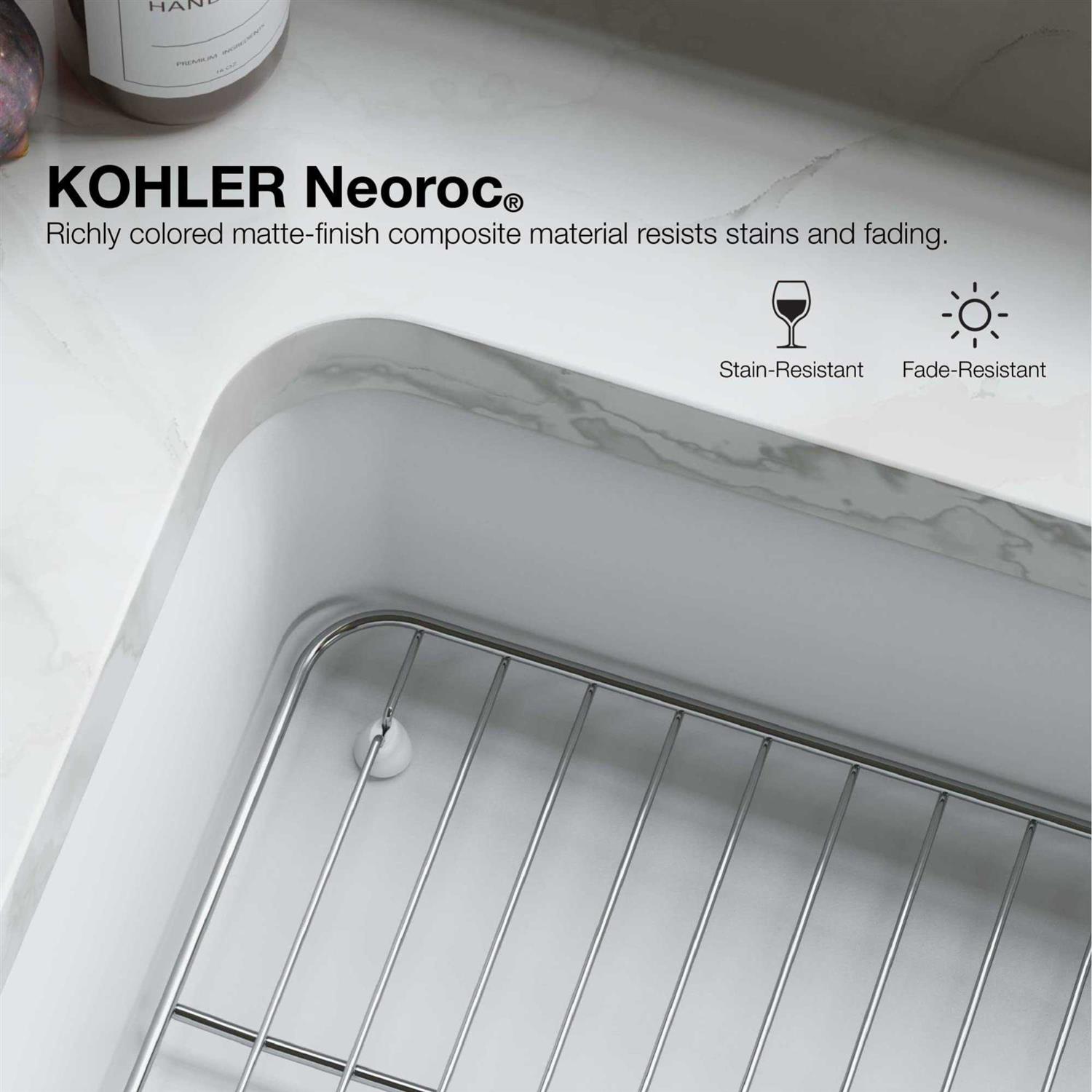 Kohler K-28000 Cairn 27-1/2 Undermount Single-Bowl Kitchen Sink - Cheap Fitting
