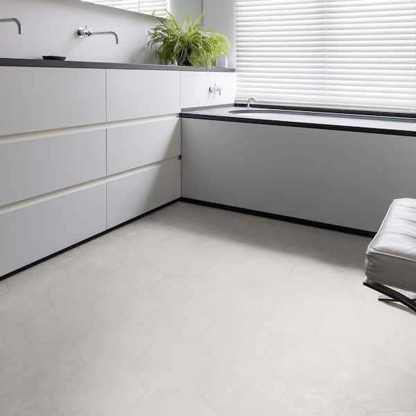 Basics White 9 in. x 10 in. Matte Porcelain Hex Floor and Wall Tile - Cheap Fitting