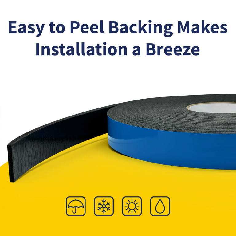 Phyxology Self Adhesive 3/16 inch Thick 1.25 inch Camper Foam Mounting Tape - Cheap Fitting