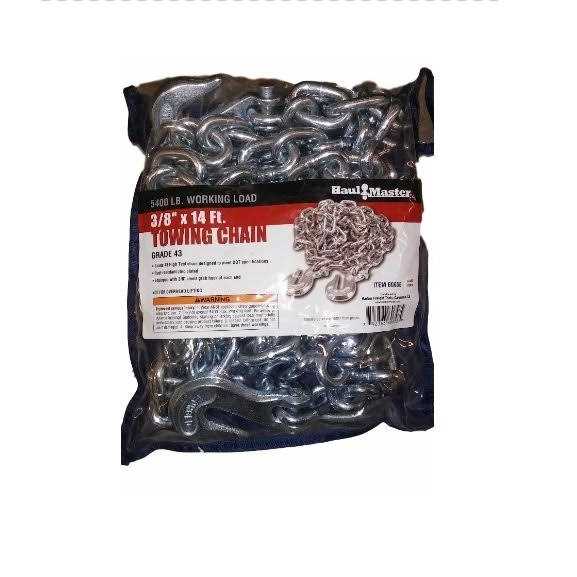 Haul-Master 3/8 in. x 14 ft. Grade 43 Towing Chain - Cheap Fitting