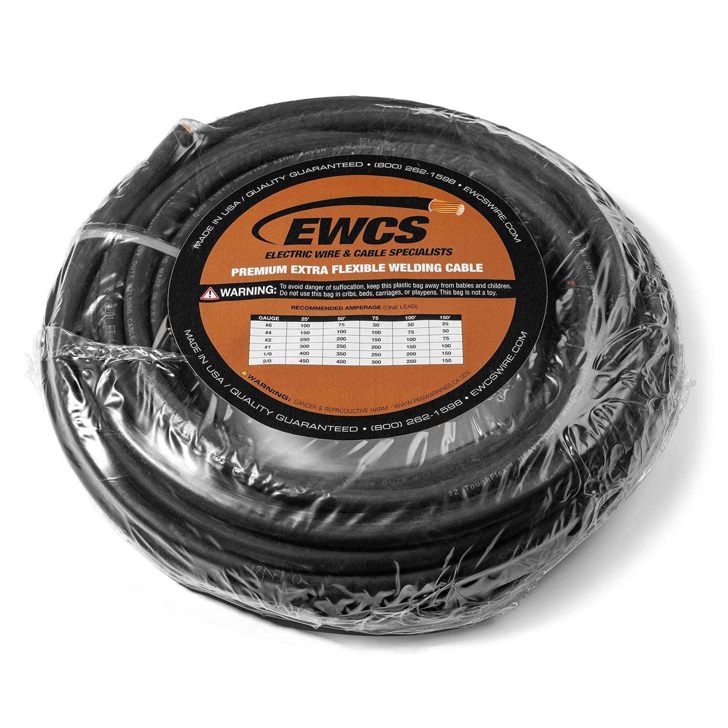 EWCS Gauge Premium Extra Flexible Welding Cable 600 Volt - Cheap Fitting