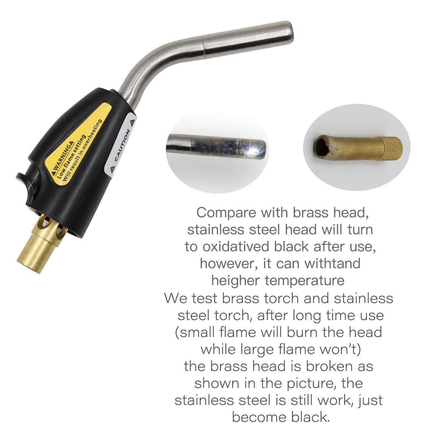 Welding Torch Fueled By 20 lb Propane With Type 1 Valve - Cheap Fitting