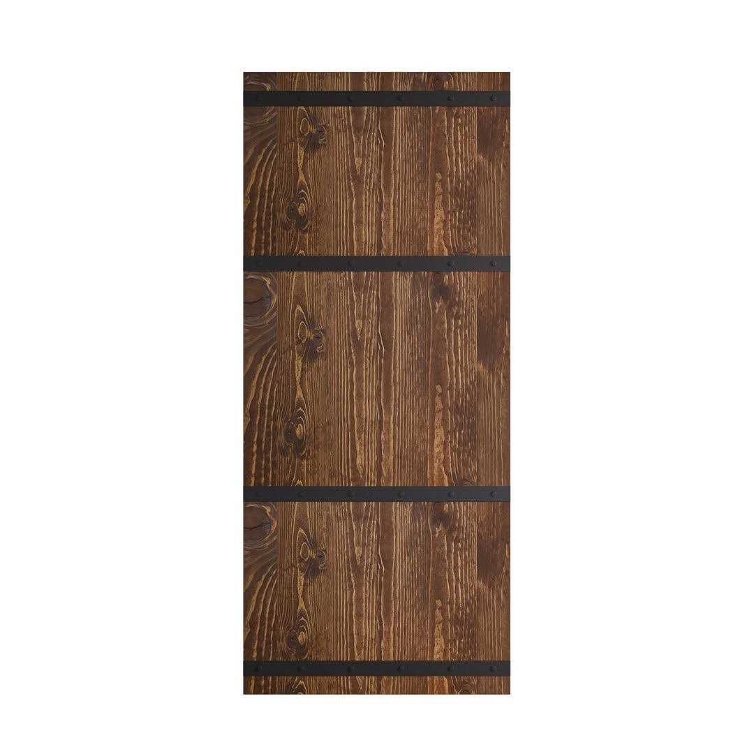 Coast Sequoia Castle Pine Wood Sliding Barn Door with Hardware Kit - Cheap Fitting