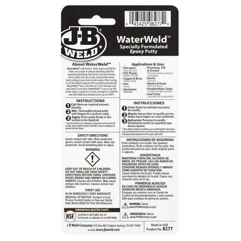 J-B Weld Epoxy Putty Waterweld 8277 - Cheap Fitting